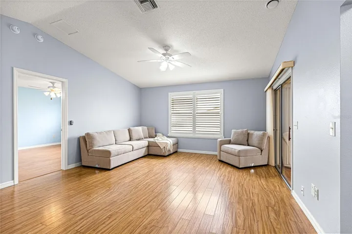 LIVING ROOM- PLANTATION SHUTTERS