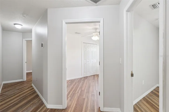 Hallway to secondary bedrooms.