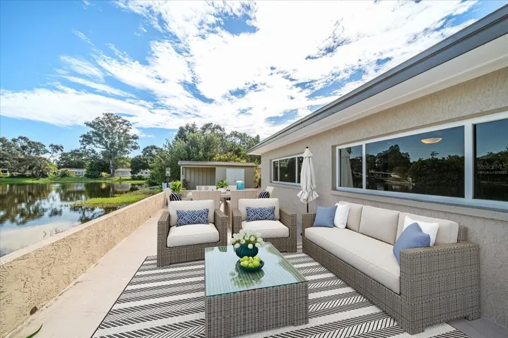 Lakefront Patio - Virtually Staged