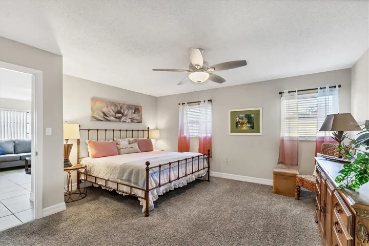 Primary Bedroom staged