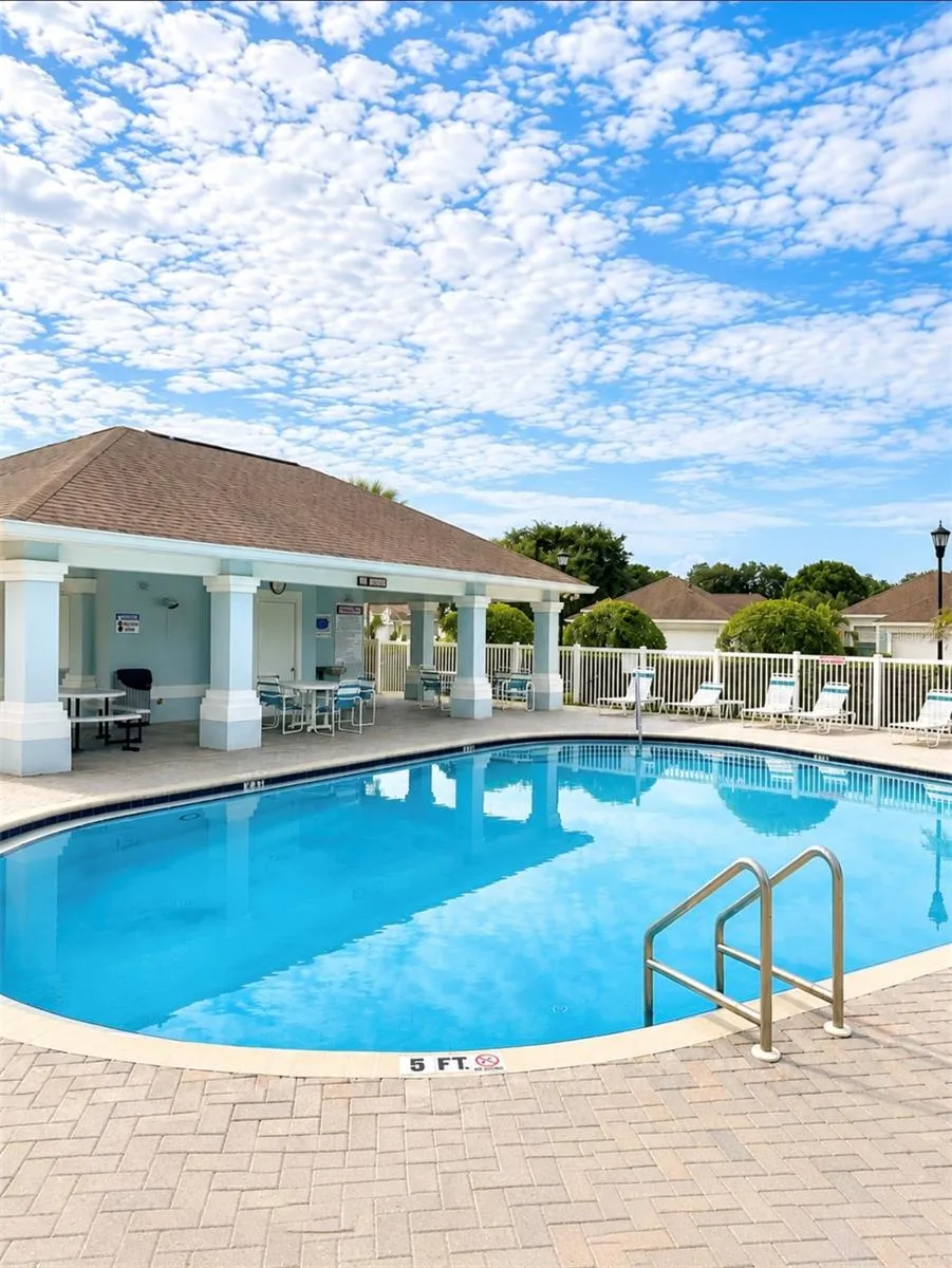 This pool is for the residents in this gated section.