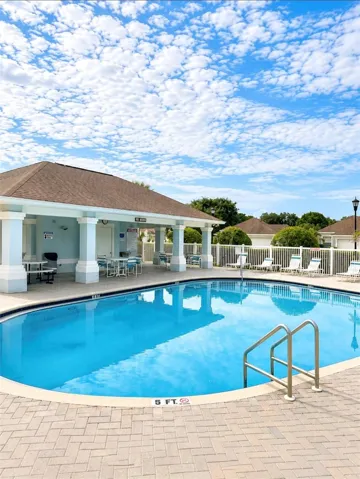 This pool is for the residents in this gated section.