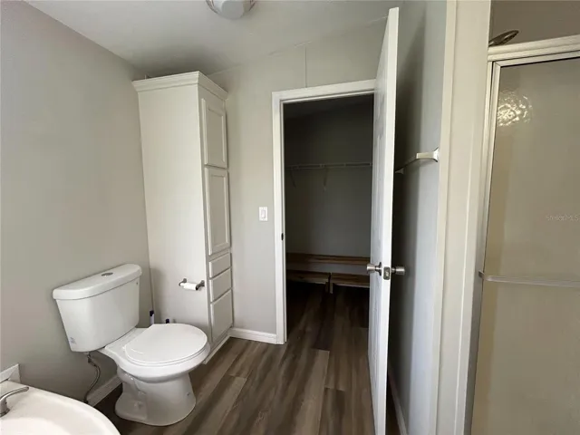 Master Bathroom with huge dual entry closet