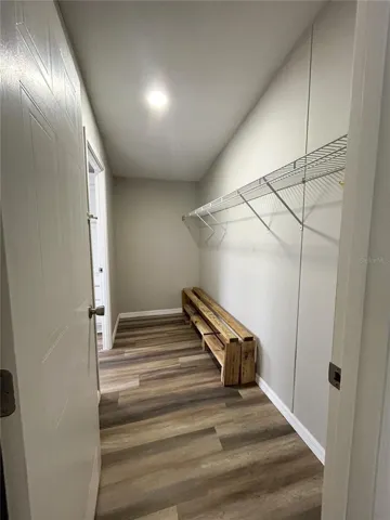 Master Closet with entry from bathroom AND bedroom