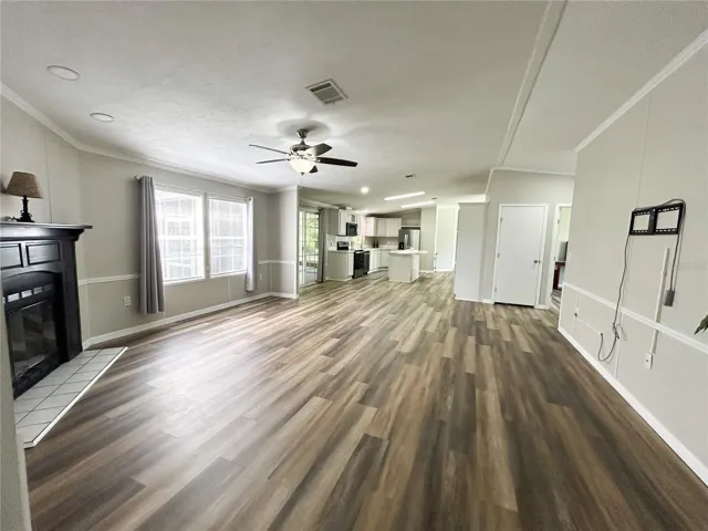 Family room from Guest hallway