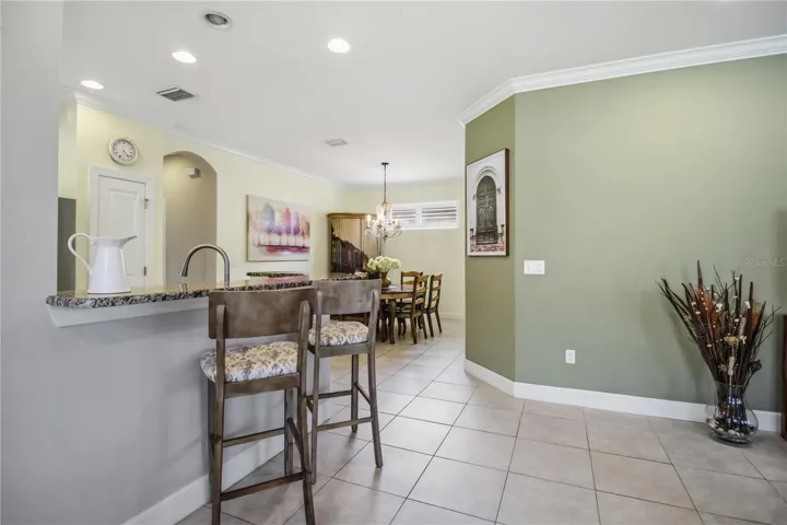 Nice Blend of Living Space to Dining Space and Kitchen