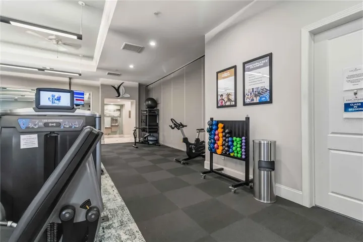 Very large Gym (several people working out at the time of photo)