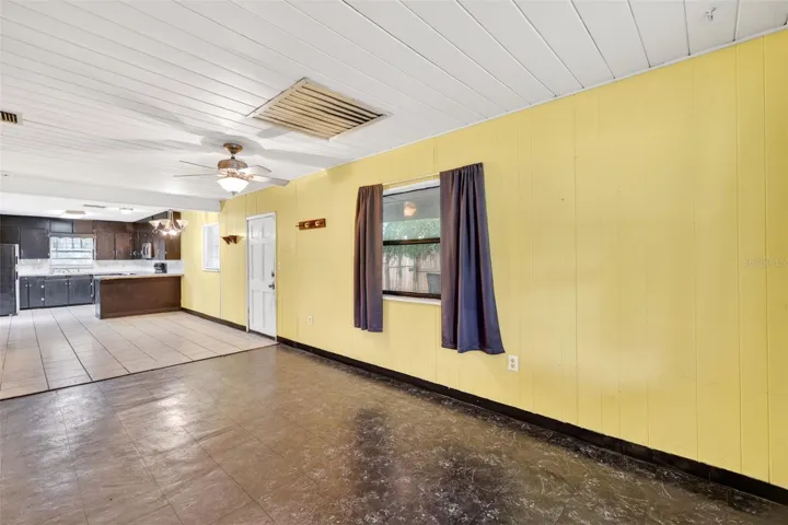 dining room and kitchen