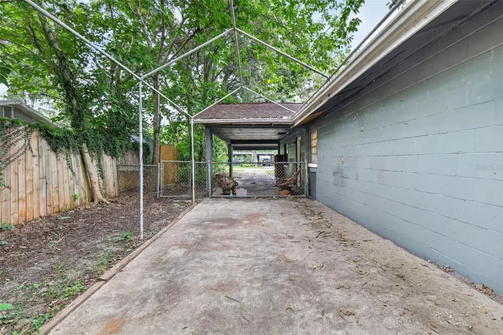 back of carport