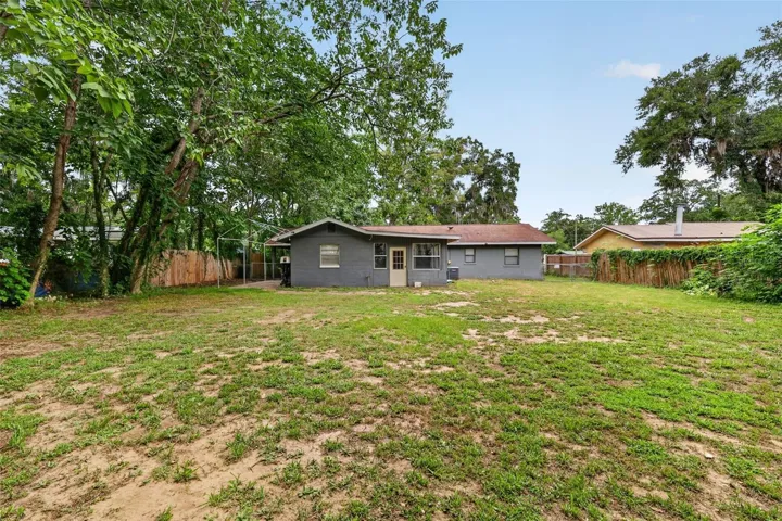 large backyard