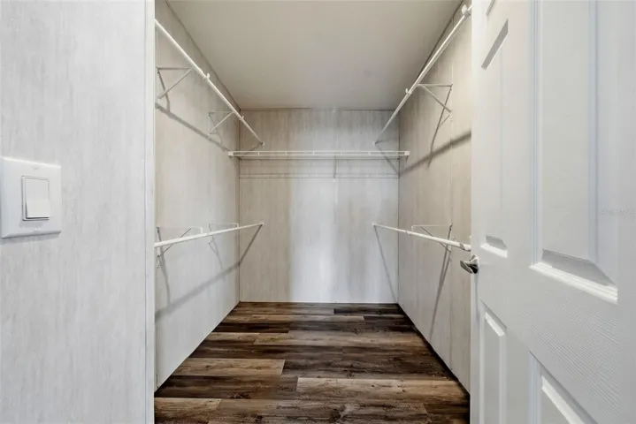 Primary closet