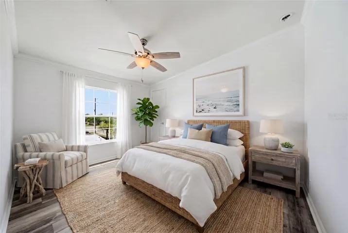 Spare bedroom virtually staged