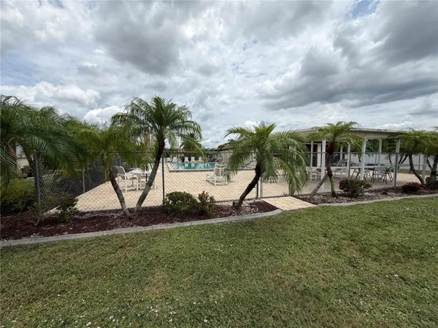 Fenced Pool Area with Clubhouse