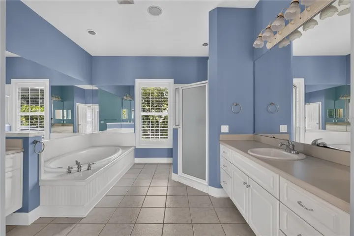 LARGE PRIMARY BATH WITH JETTED TUB AND SHOWER