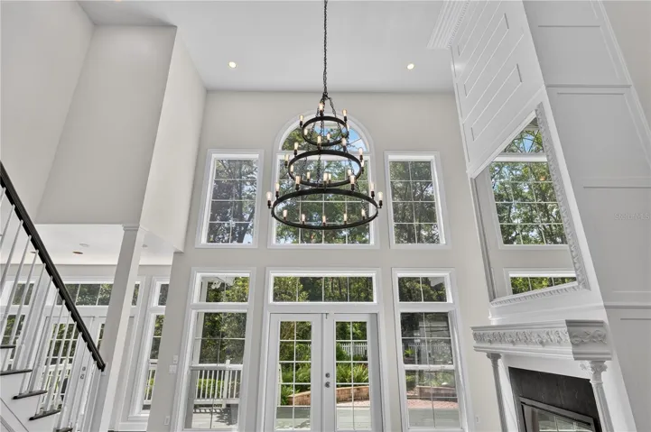 SOARING TWO STORY CEILING IN GREAT ROOM