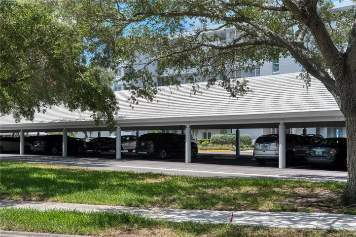 assigned covered parking space 78 directly in front of elevator