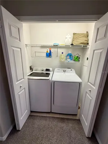 upstairs laundry closet