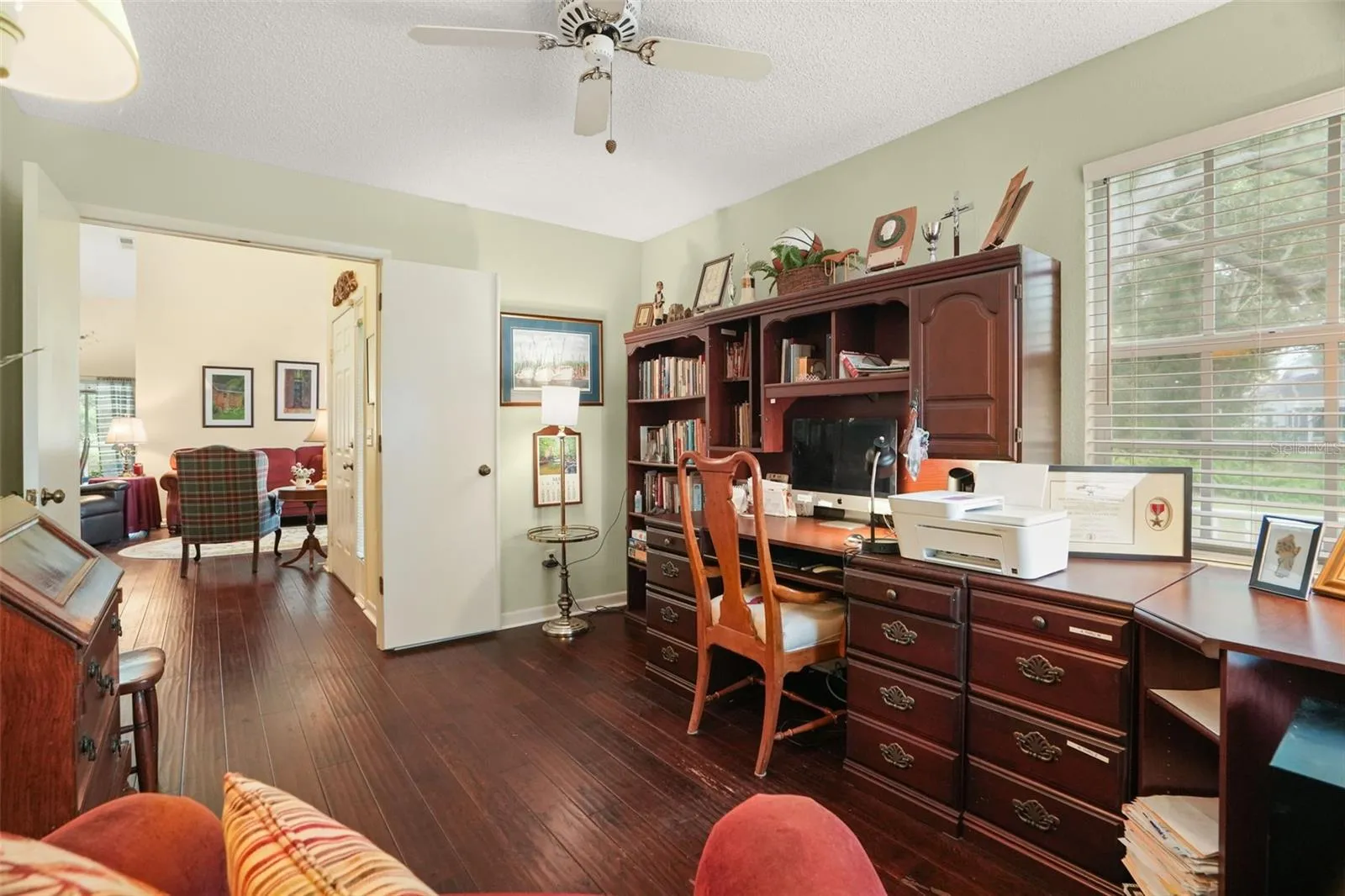 2nd bedroom downstairs being used as an office