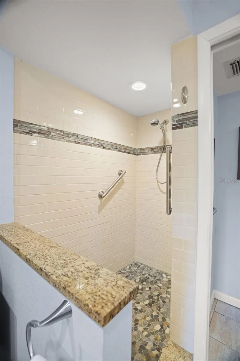 Large walk in shower