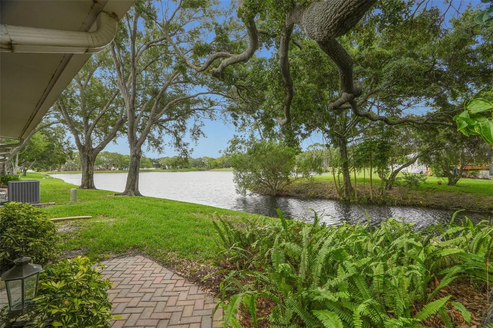 Back patio with lake views