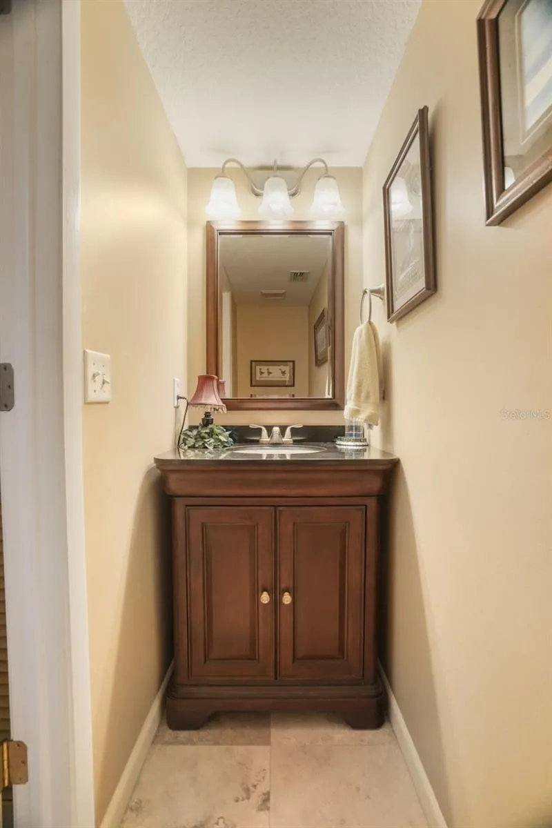 Downstairs powder room