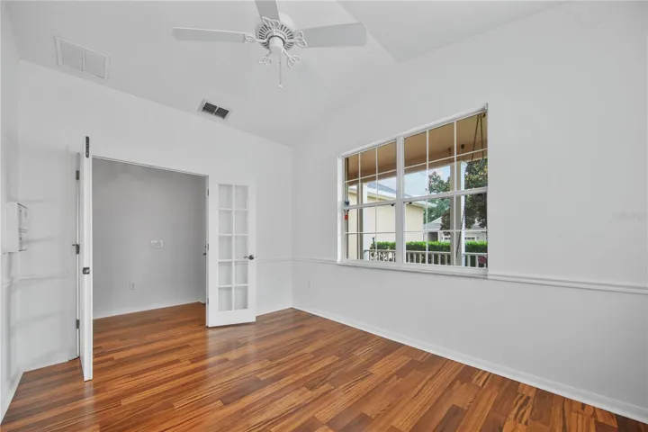 Bonus office/den with french doors