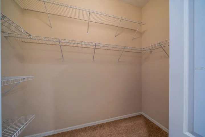 Upstairs walk in closet
