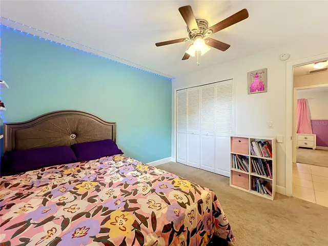 Bedroom 2 with bi-fold closet doors.