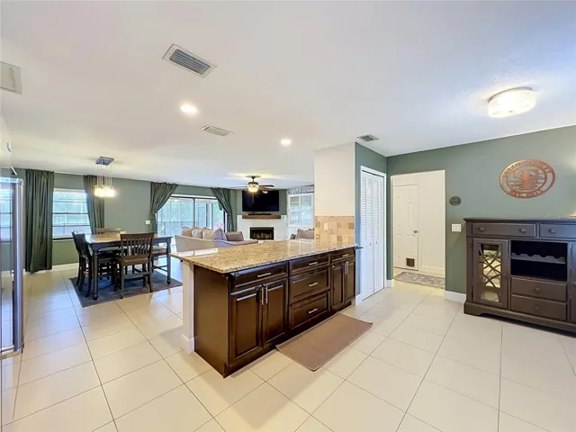 Lots of storage under the kitchen bar area.