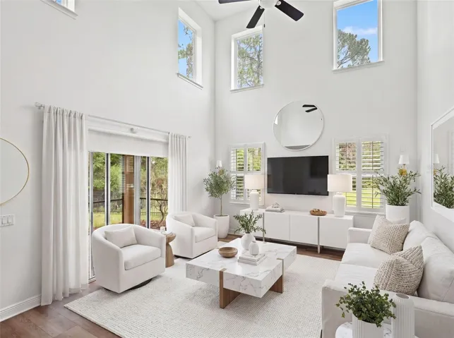 Virtually Staged Family Room