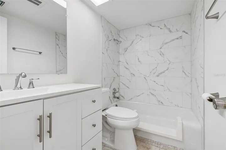 Updated Bathroom with Walk-in tub and shower combo