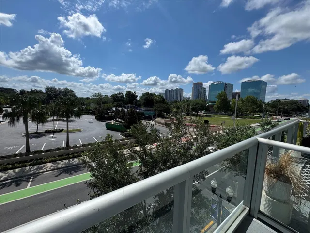 Balcony view of Lake Eola