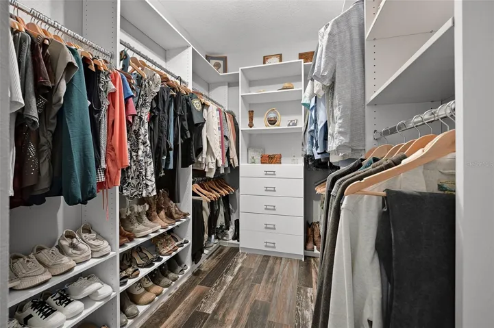 Primary walk-in closet