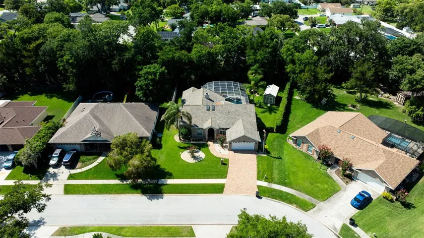 Irregular lot provides extra privacy in the back