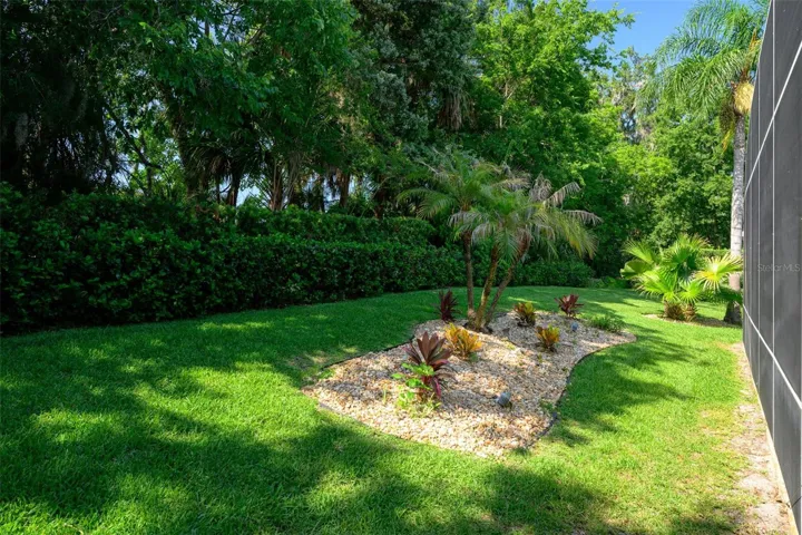 Very private backyard