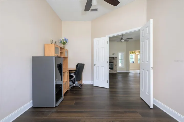 Opens to Living area
