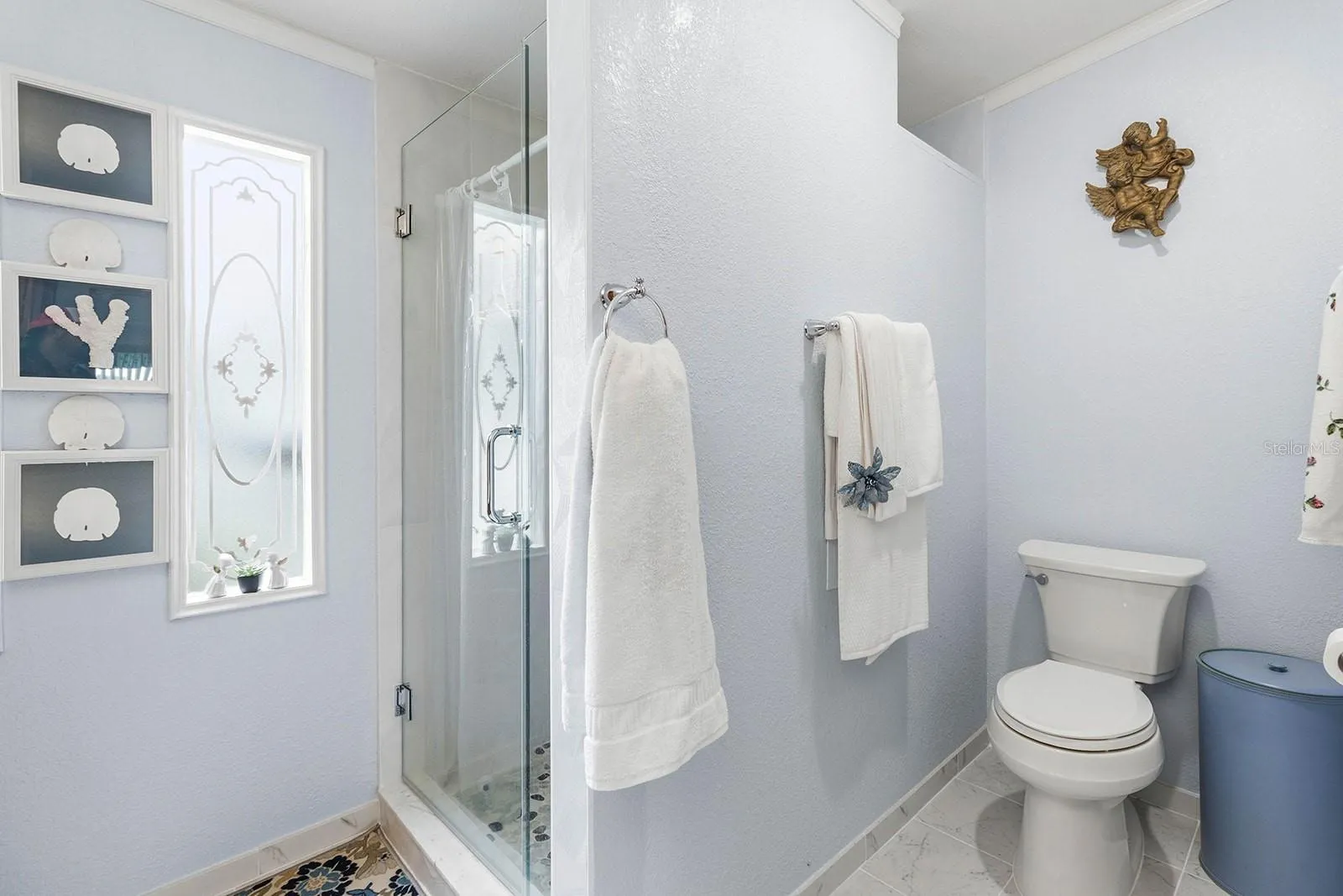 Primary bathroom with walk-in shower