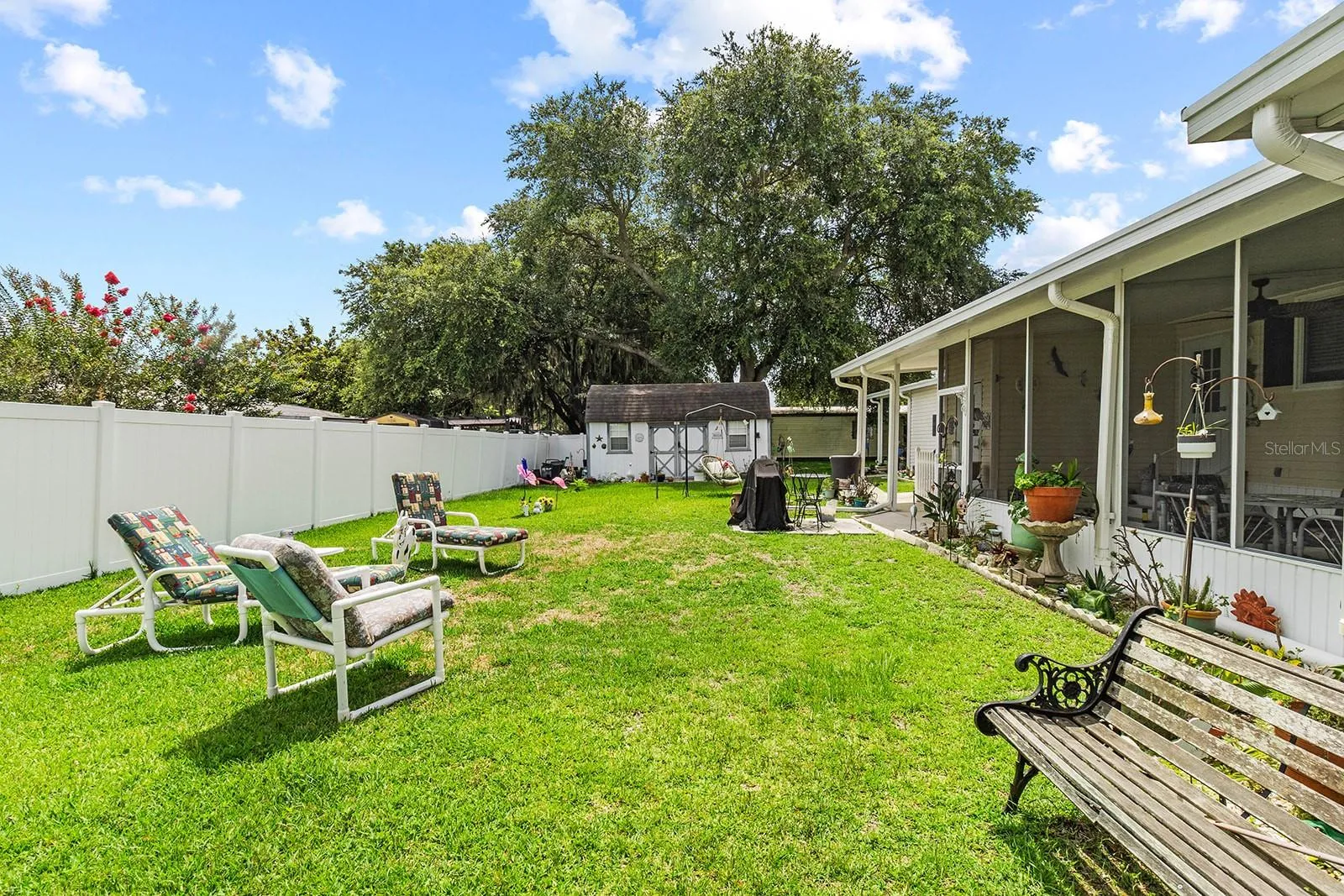 Back yard and shed