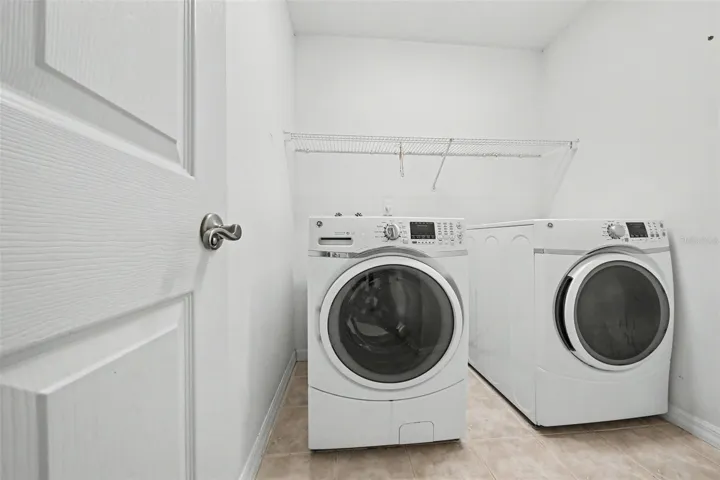 Good size inside laundry room