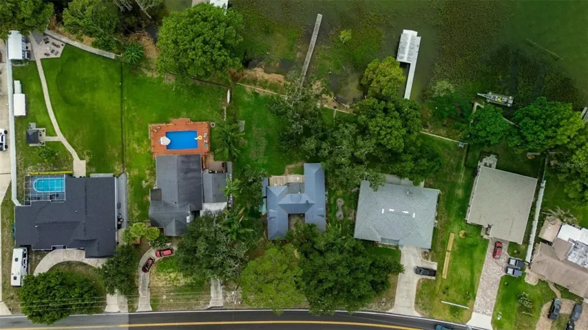 Aerial view of property