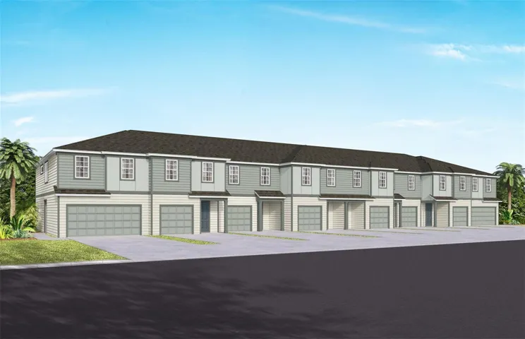 Exterior Design. Artistic rendering for this new construction home. Pictures are for illustrative purposes only. Elevations, colors and options may vary.