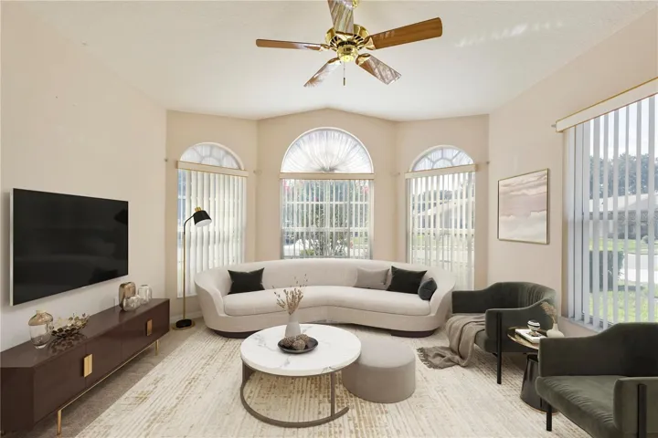 Formal Living Room-Virtually Staged