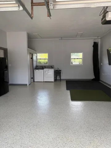 Hook ups for washer and dryer in garage