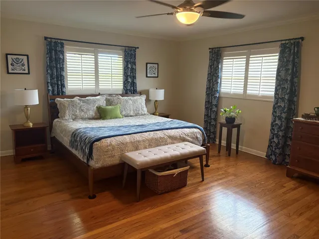 Lotos of natural light in primary bedroom