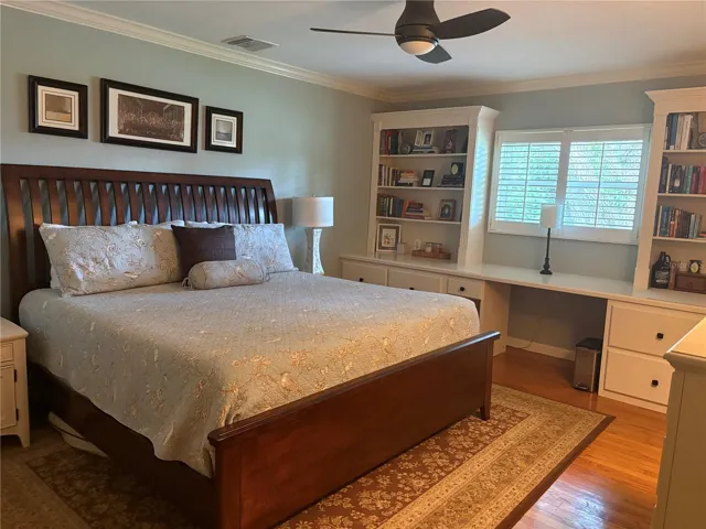 Unique original built ins in bedroom 2