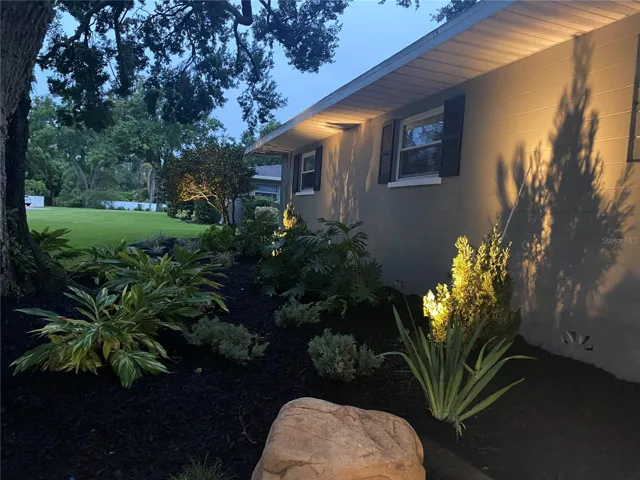 Professionally installed exterior lighting