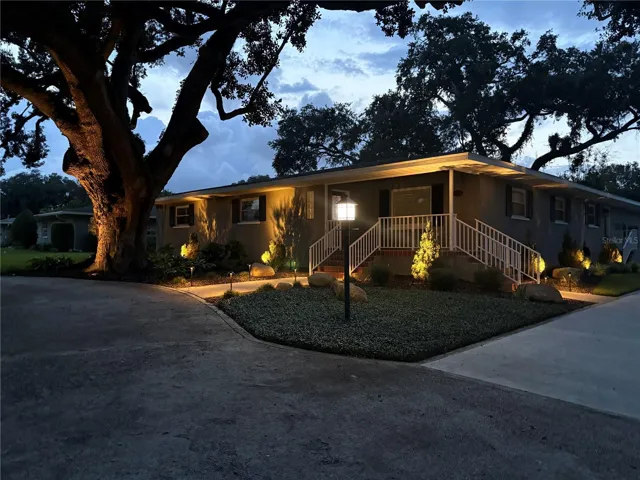 New exterior lighting