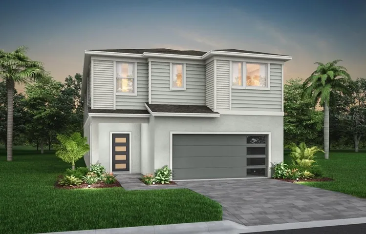 Exterior Design. Artistic rendering for this new construction home. Pictures are for illustrative purposes only. Elevations, colors and options may vary.