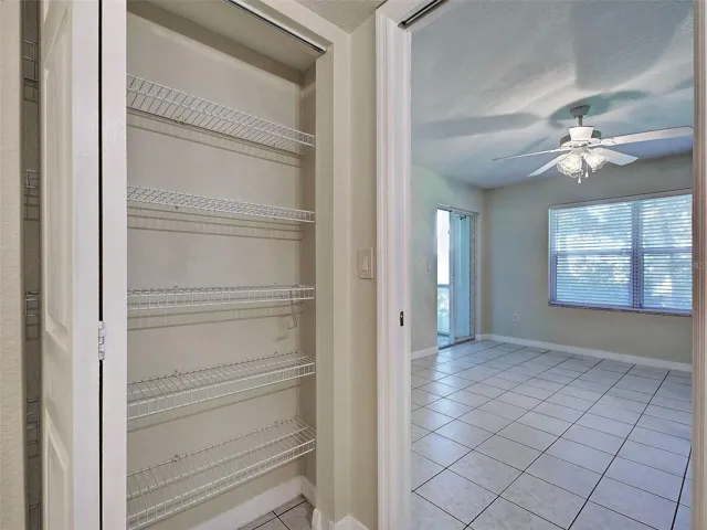 Linen Closet in Primary Bathroom