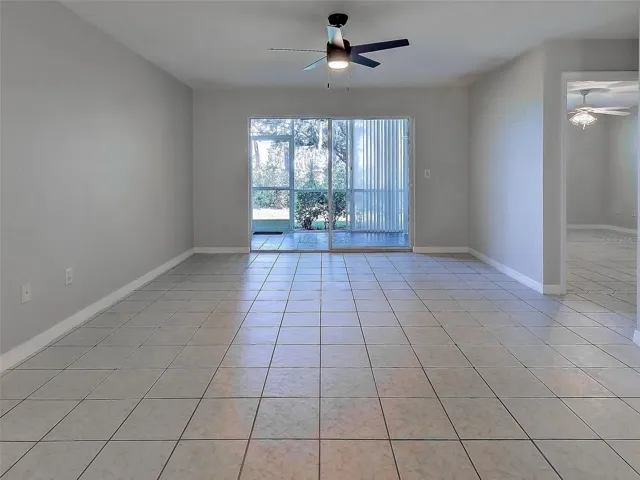 Looking from dining area to lanai
